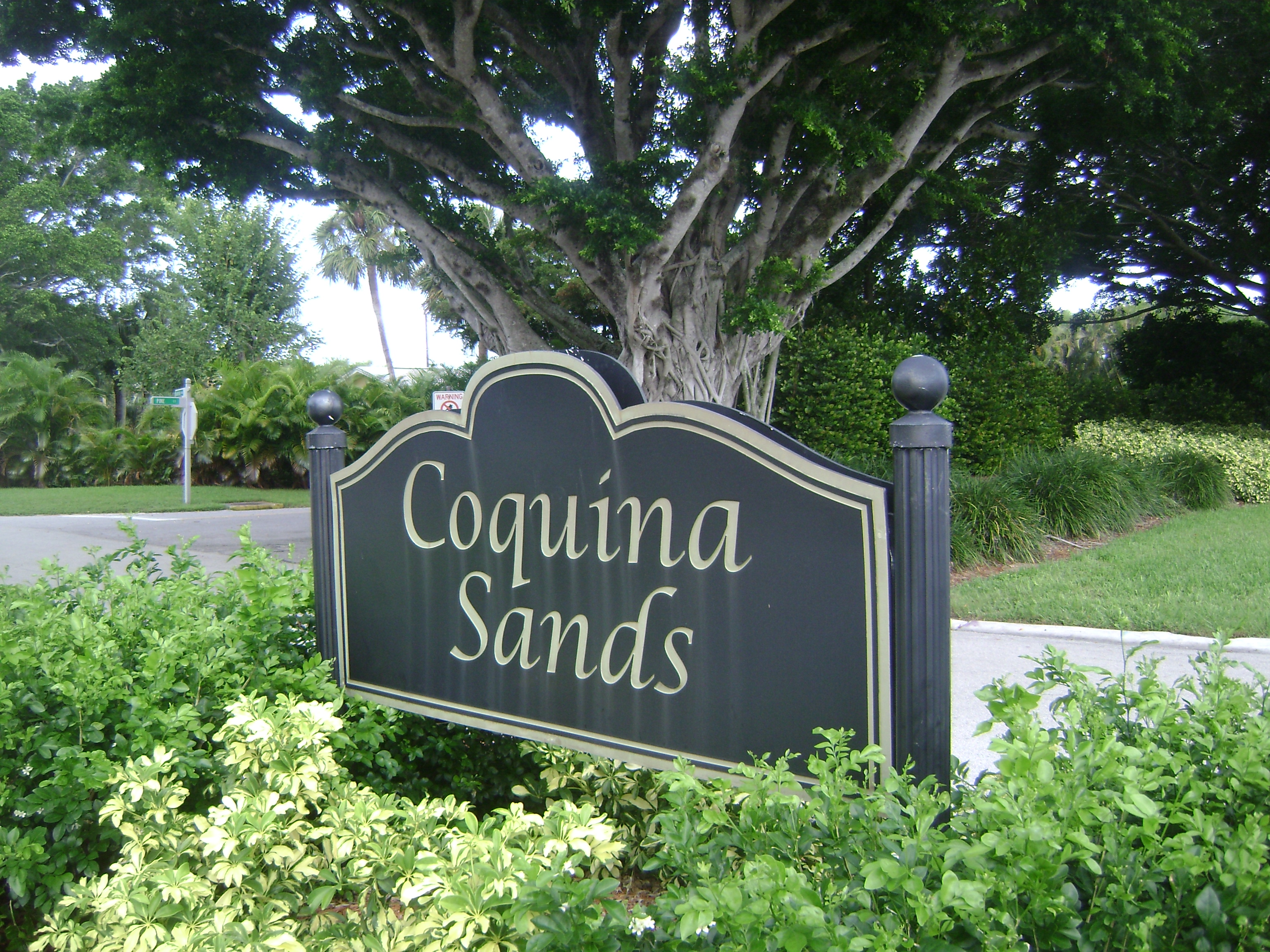 Sign at Coquina Sands in Naples, Florida.
